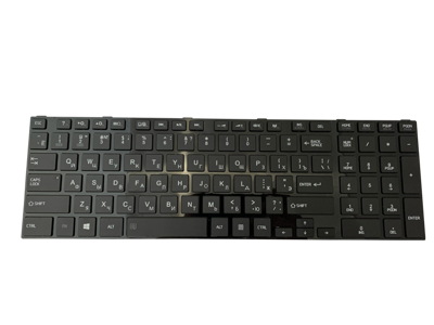 Replacement laptop keyboard TOSHIBA Satellite C850 C855 C870 L850 L855 L870 (RU, SMALL ENTER, WITH FRAME)