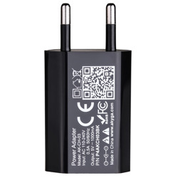 Wall charger Akyga AK-CH-03BK 5W USB-A 5V / 1A black