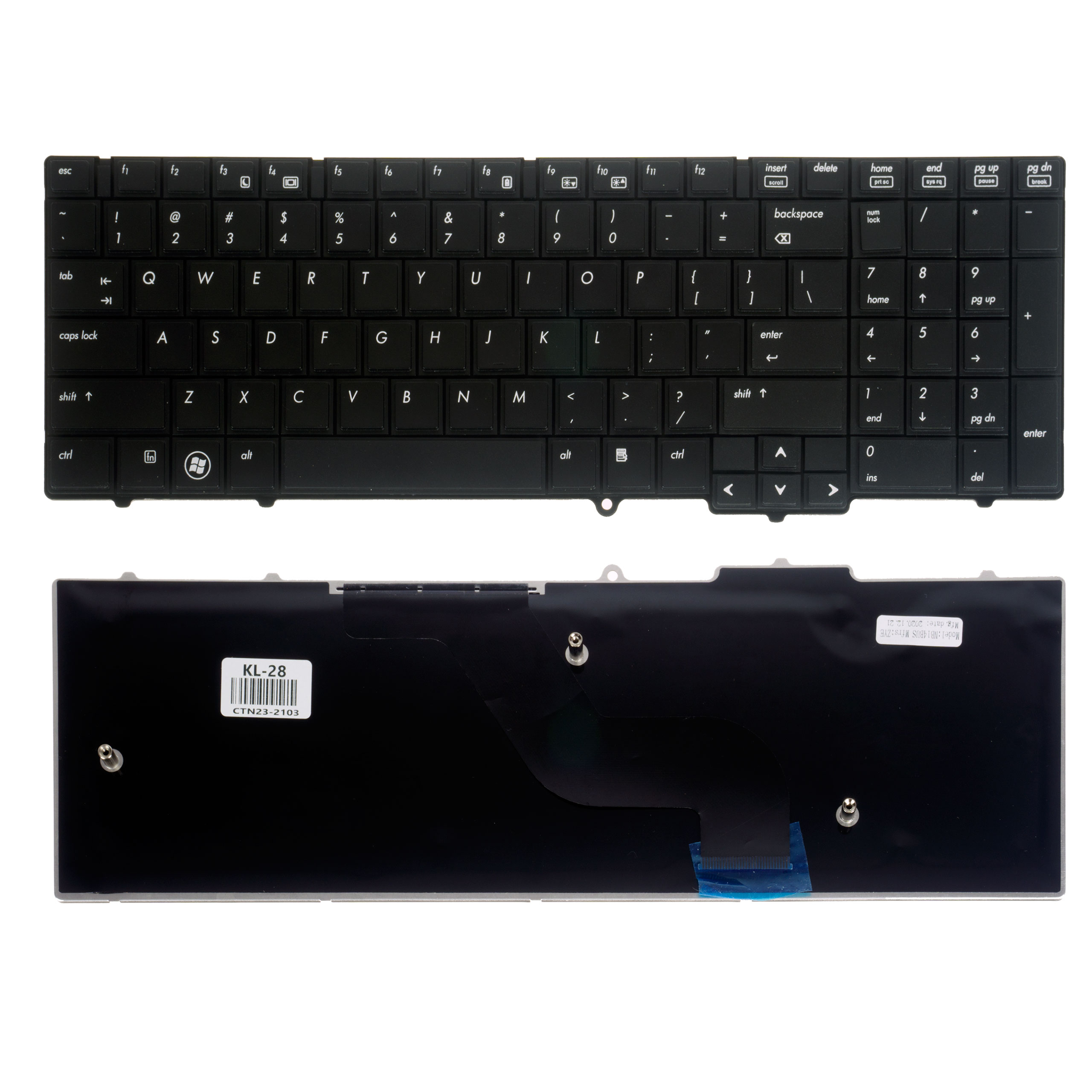 Replacement laptop keyboard HP COMPAQ Probook 6540B 6545B 6550B 6555B