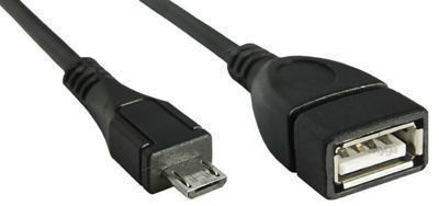 Adapter z kablem Akyga AK-AD-09 micro USB B (m) / USB A (f) OTG 15cm