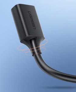 Ugreen kabel przewód przedłużacz przejściówka USB 3.0 (żeński) - USB 3.0 (męski) 2 m czarny (US129 10373)
